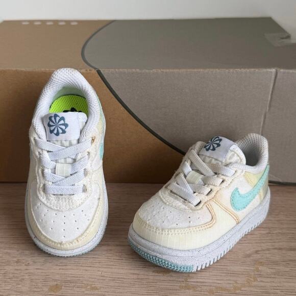 Nike Air Force 1 Crater ‘White Copa’ Toddler Sneakers - SZ 4 C
